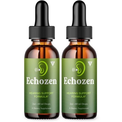 (2 Pack) EchoZen Drops, EchoZen Tinnitus Support Liquid Supplement (4oz)