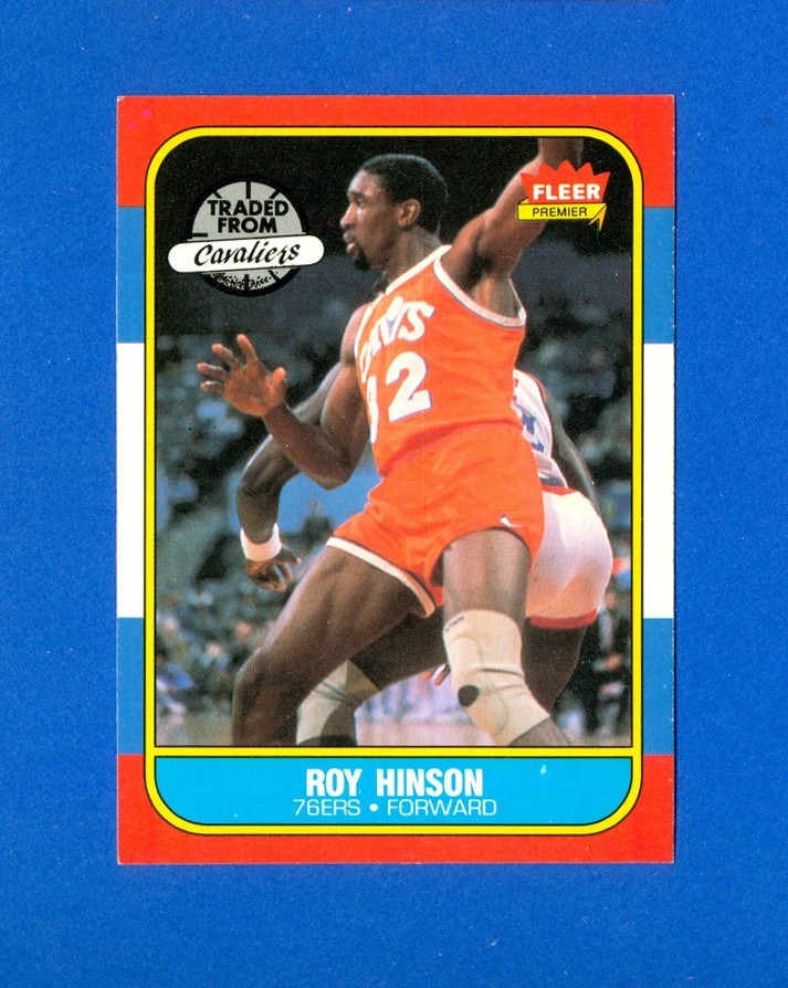 1986/1987 Fleer Basketball #46 Roy Hinson 86/87 Set Break RC Rookie Card EX/MT