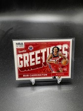 Bub Carrington Rookie Greetings 2024-25 Panini NBA Hoops #11 Washington Wizards