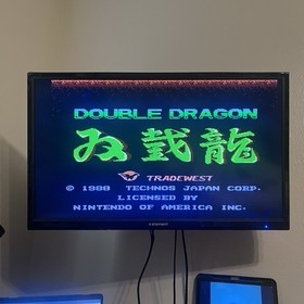 Double Dragon 1 & 2 NES Video Game Cart Lot of 2 Tradewest Tested Authentic 80&rsquo;s