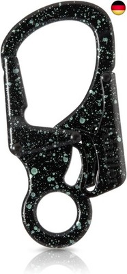 Ahiller Karabiner Schlüsselring Clip, 3 Zoll Zinklegierung Doppelte 