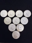 Kennedy Half Dollars Lot of (10) 40% Percent Silver 1965-1969