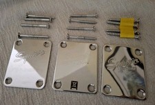 3 Fender Squier Neck Plates with Mounting Screws