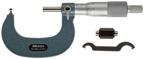 Mitutoyo 115-309 Tube Micrometer  Cylindrical Anvil  Ratchet Stop  25-50mm Range
