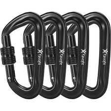 12KN Heavy Duty Carabiner Clips for Camping, Hiking, Dog Leashes, Keychains