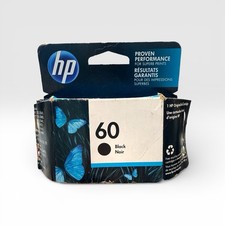 Genuine HP 60 Black Original Ink Cartridge Exp 08/2022 New Sealed CC640WN140