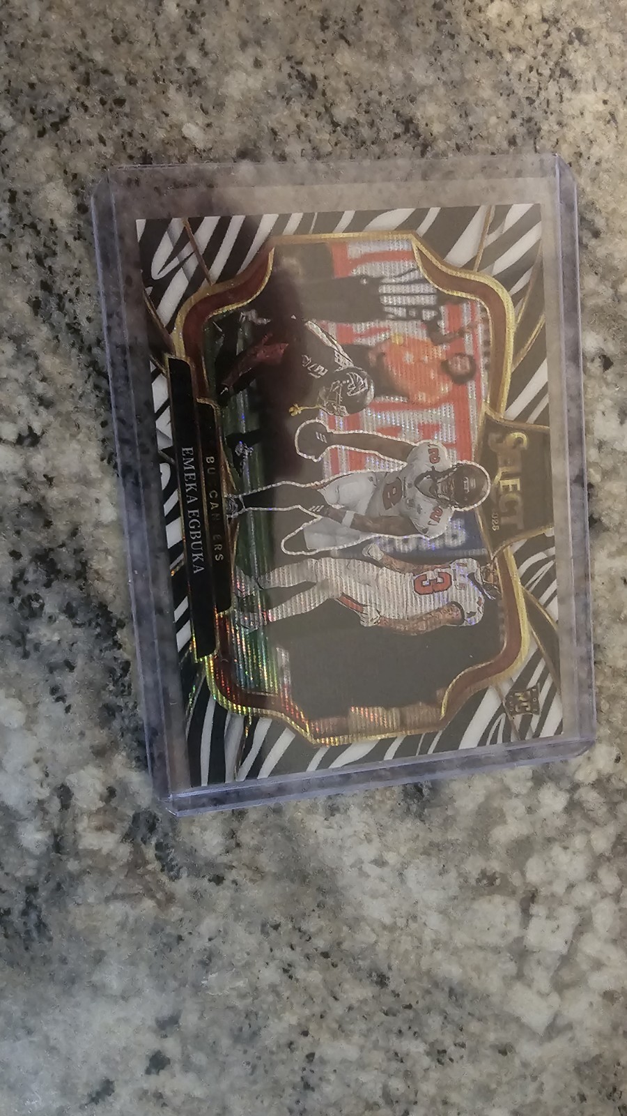 2025 Panini Select Football Emeka Egbuka Rookie Field Level Zebra