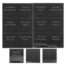  Laundry Waterproof Stickers Labels for Organizing Detergent Bottle Glass