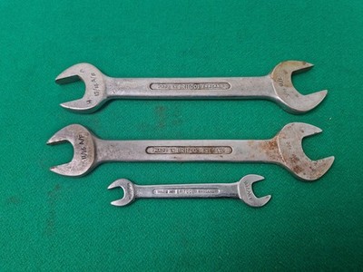 3 x Britool Imperial Maulschlüssel 11/16 AF 13/16 AF 1/4 BS 3/16 W Made England
