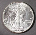 1943 Walking Liberty Half Dollar Attractive BU.