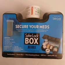 Safer Lock Box Secure Medication 4 Digital Changeable Combination Lock NIP