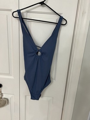 Kona Sol Blue Women s Sexy Bathing Suit Size Large