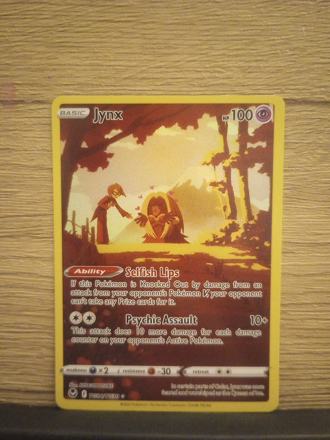 Jynx TG04/TG30 Holo Character Rare Silver Tempest Pokemon 2022