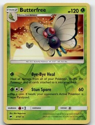 Butterfree 3/147 Burning Shadows Reverse Holo Rare