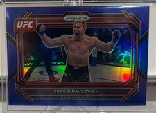 SERGEI PAVLOVICH 2023 Panini UFC Prizm BLUE Prizm 086/175