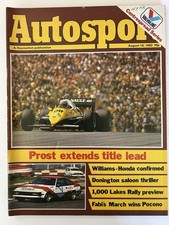 Autosport Magazine Prost Extends Title Lead 18th August 1983