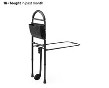 Medline Bed Assist Bar with Storage Pocket, Height Adjustable Bed Rail for