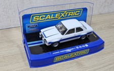 Scalextric Auto, Ford Escort MK 1 weiß Mexico Straßenauto, C3027, LTD EDN, BOXED