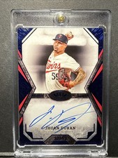 2025 Topps Tier One Jhoan Duran Talent Auto Blue Foil 92/99 Twins