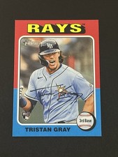 2024 Topps Heritage High Number Tristan Gray Rookie #607 Tampa Bay Rays RC (W)