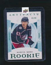 MARCUS BJORK 2022-23 UPPER DECK ARTIFACTS GREEN RC PARALLEL 43/99 #237