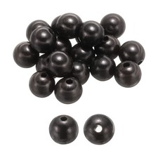 100pcs 6mm Black Sandalwood Round Polished Wooden Loose Beads for Craft