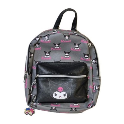 Sanrio Hello Kitty Kuromi Mini Backpack Ladies Purse 10'' Faux Leather Authentic