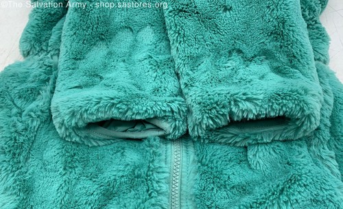 The North Face Girls Green Long Sleeve Reversible Full-Zip Jacket Size Small 7/8 - Picture 5 of 12