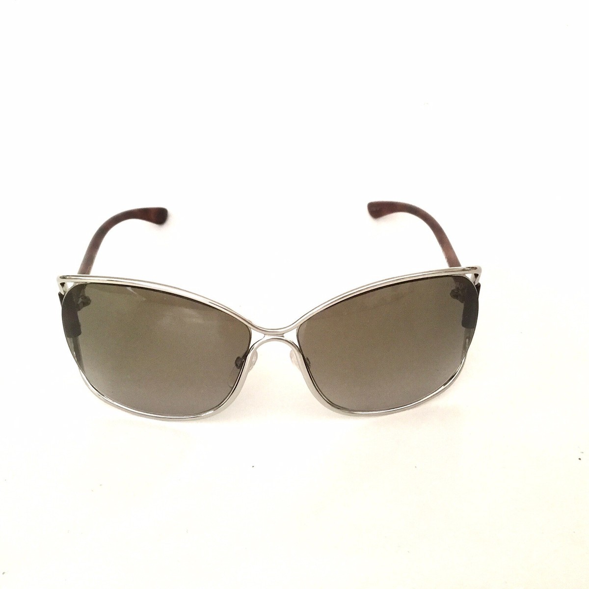 Tom Ford Sunglasses Eugenia TF 156 Silver 18F Size 64mm New 