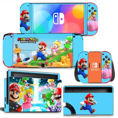 DIY Decal Cartoon Wraps Colorful Stickers Mario Skin Stickers For Switch Oled - Picture 5 of 47