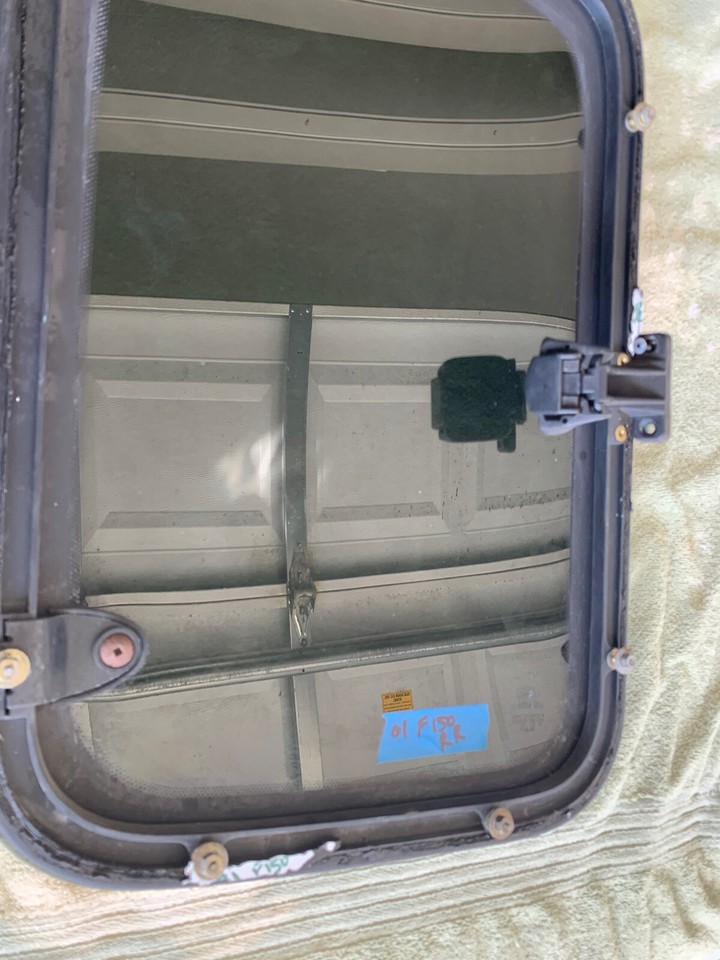 97-03 Ford F150 Super Cab Passenger Side Rear Quarter Glass 3 Holes ...