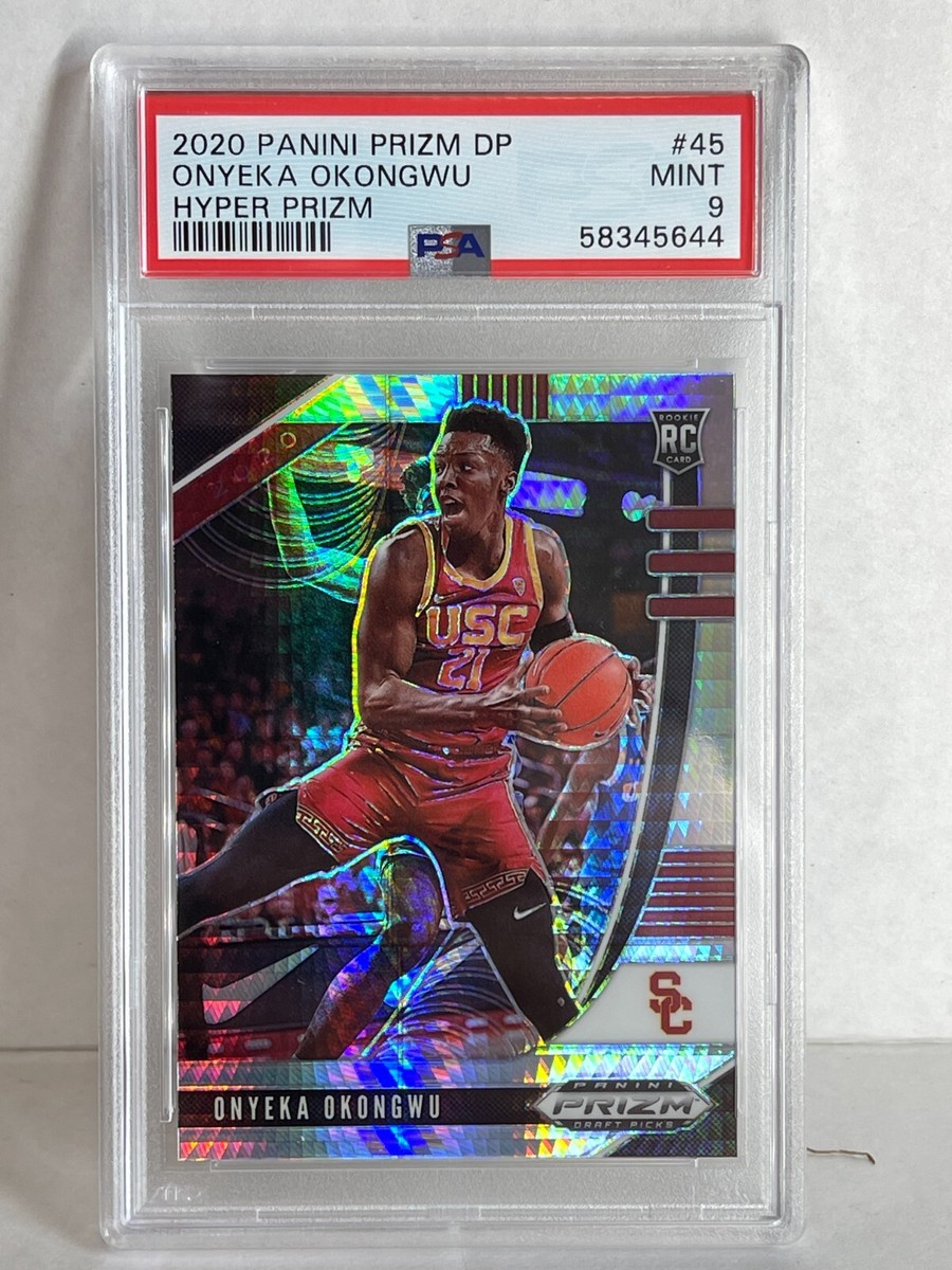 2020 PANINI PRIZM DRAFT PICKS ONYEKA OKONGWU RC ROOKIE HYPER HAWKS 
