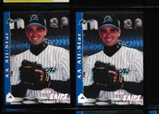 Lot (2) 1998 Multi-Ad #52 Mike Saipe New Haven Ravens (ZZ111) SWSW6