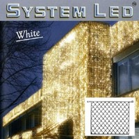 System Led Lichternetz 192Er 3X3M Warmweiß Kabel Weiss AußEn 466-16-33 Xmas