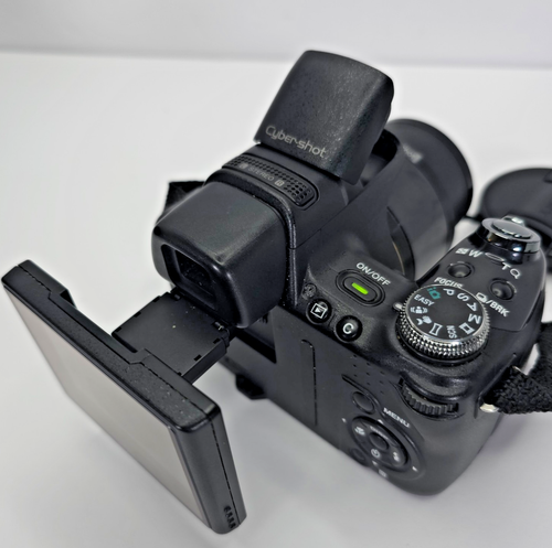 Sony Cyber-shot DSC-HX1 9.1MP 20X Optical Zoom Digital Camera Black Tested/Works - Picture 6 of 9
