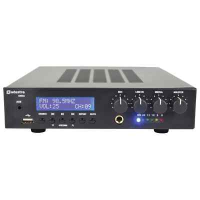 Adastra UM30 Compact 30 W 100 V Mixer Verstärker mit BT/FM/USB