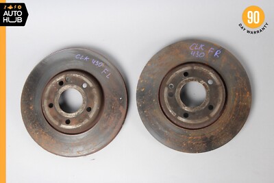 98-02 Mercedes W208 CLK430 SLK320 Front Brake Disc Set of 2 Left and Right OEM