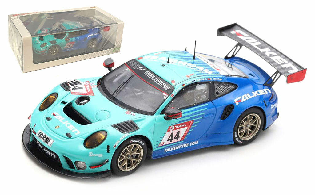 Spark SG689 Porsche 911 GT3 R #44 Falken 10th 24H Nurburgring 2020 - 1/43 Scale