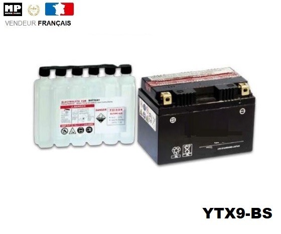 Batterie moto CTX9-BS 12V 8Ah pour Honda Deauville Revere NX650
