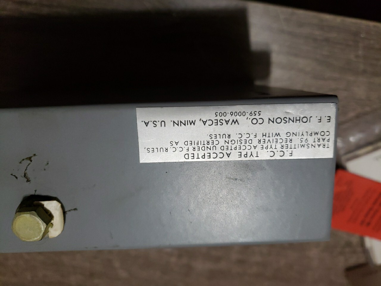 JOHNSON CB 2WAY RADIO MESSENGER MODEL NO. 242143 WITH MANUAL AND BOX