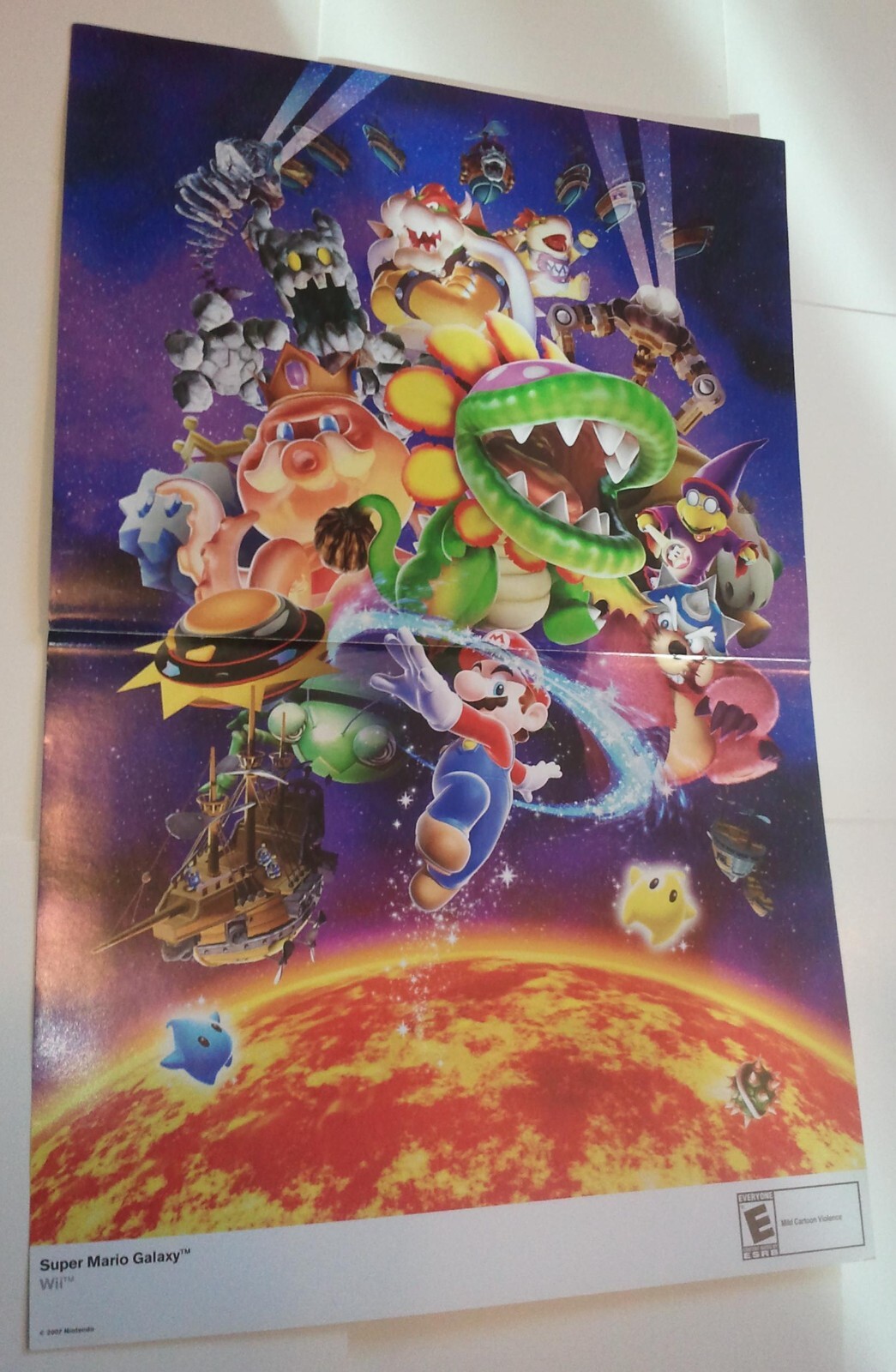 Super Mario Galaxy Poster Nintendo Wii RedPlanet Universal