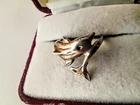 "PLAYING  DOLPHIN"  STERLING  SILVER   Vintage DESIGNER  RING