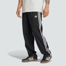 adidas men Primegreen Essentials Warm-Up Open Hem 3-Stripes Track Pants
