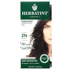 Herbatint Permanent Herbal Hair Color Gel 2N Brown 4.56 Ounce