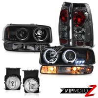 03 04 05 06 Gmc Sierra Clear Chrome Foglights Tail Lamps Bumper Lamp Headlamps on sale 03 04 05 06 Gmc Sierra Clear Chrome Foglights Tail Lamps Bumper Lamp Headlamps on sale