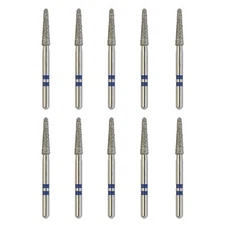 Zirconia Cutting Diamond Burs Z856/018M Round End Taper Medium Grit High Speed