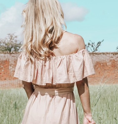 topshop pink bardot dress