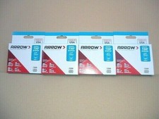 4 BOXES (5000) ARROW T50 STAPLES 10MM