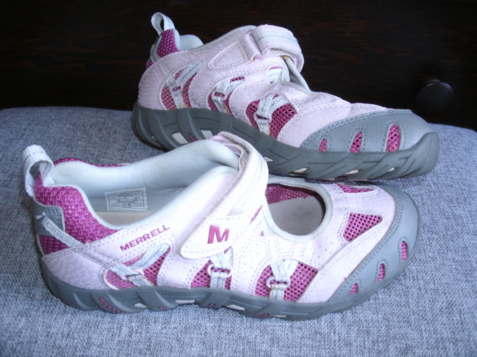 Merrell Scarpe Sandali Waterpro Jump Ragazze Taglia 4 5 Rosa Lampone Scarpe Acqua