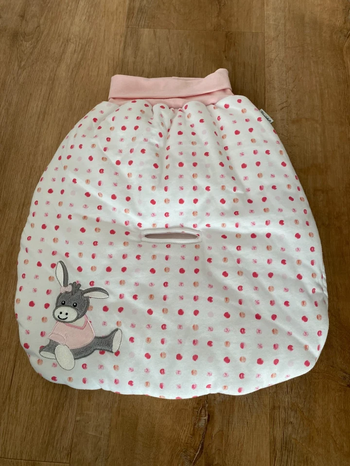 Sterntaler Strampelnest wattiert Esel Emmi Girl in Rosa/Weiß